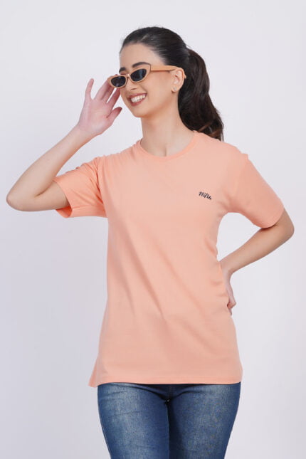 Premium Quality Solid T-Shirt for Ladies: Timeless Comfort